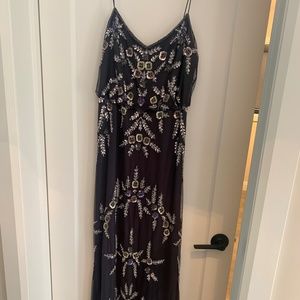 Adrianna Papell Floor length beaded gown